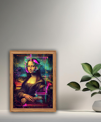 Cadre photo Mona Lisa La Joconde matrix
