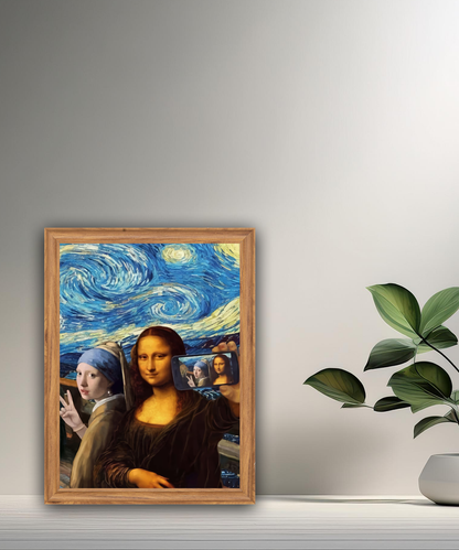 Cadre photo Mona Lisa La Joconde Selfie