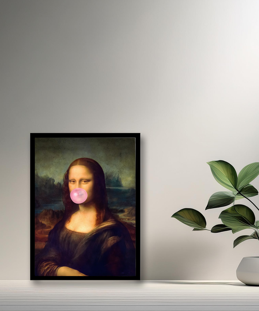 Cadre photo Mona Lisa La Joconde chewing-gum