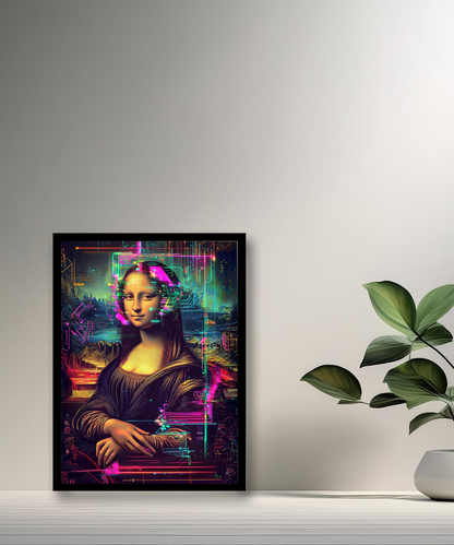 Cadre photo Mona Lisa La Joconde matrix