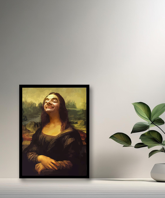 Cadre photo Mona Lisa La Joconde x Mr Bean