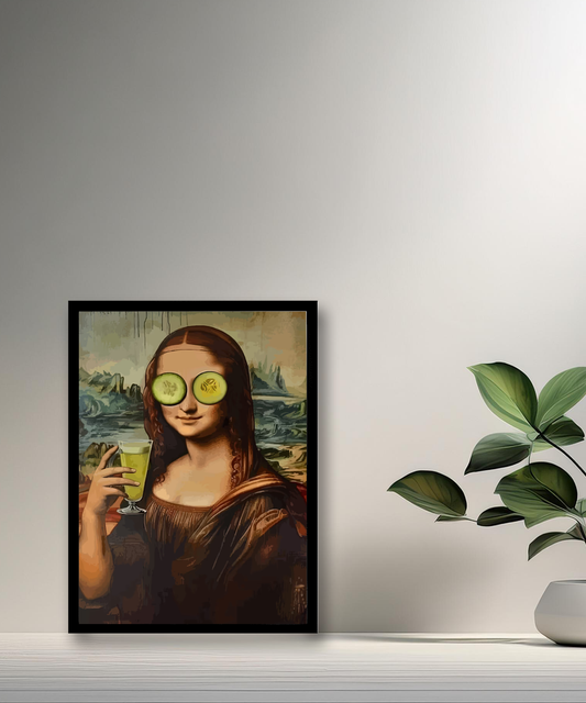 Cadre photo Mona Lisa courgette