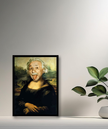 Cadre photo Mona Lisa La Joconde Albert Einstein