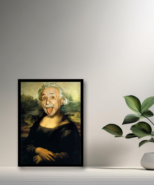 Cadre photo Mona Lisa La Joconde Albert Einstein
