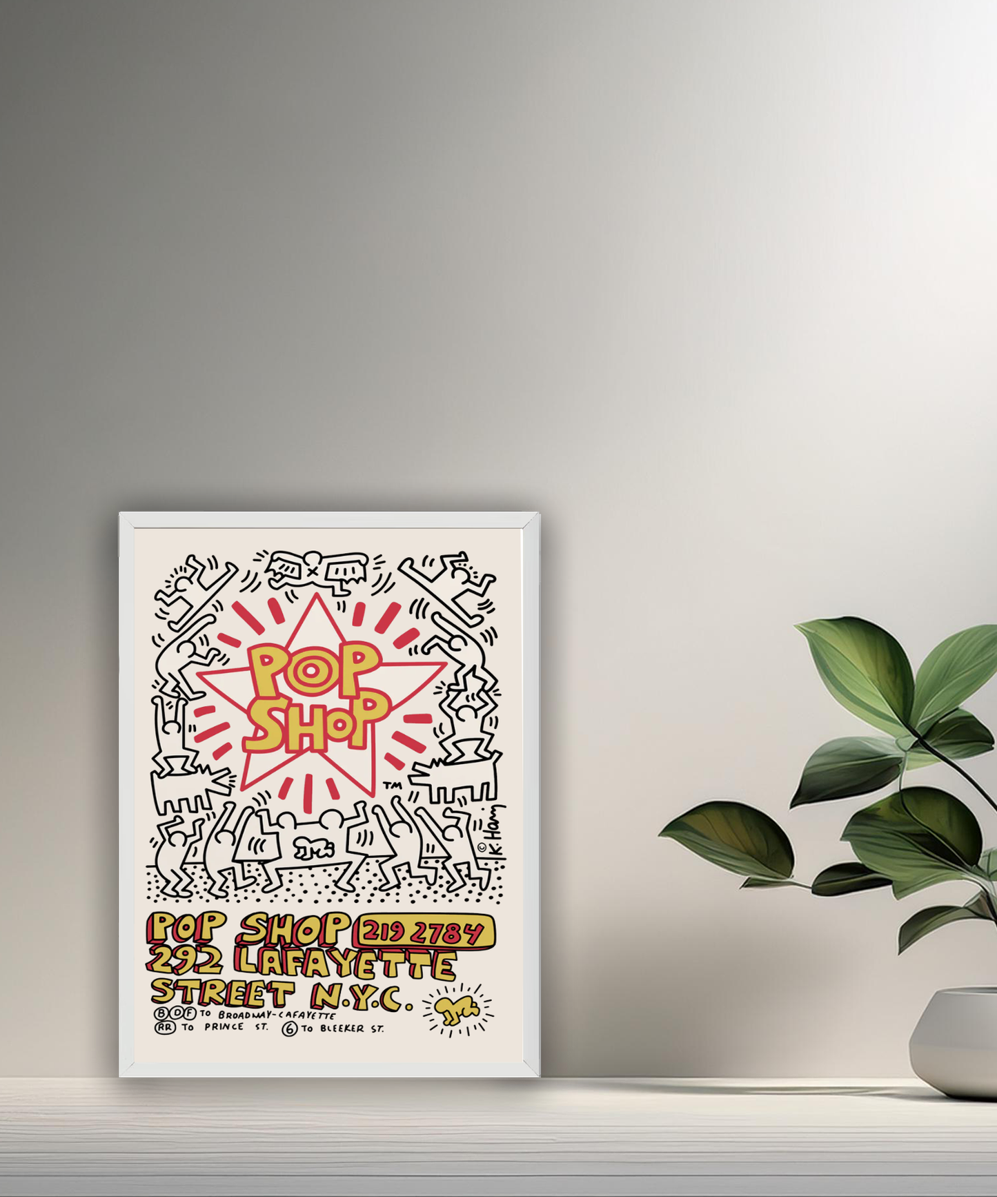 Cadre photo Keith Haring