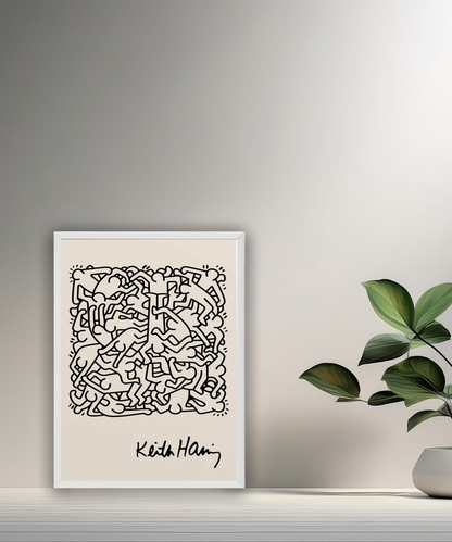 Cadre photo Keith Haring