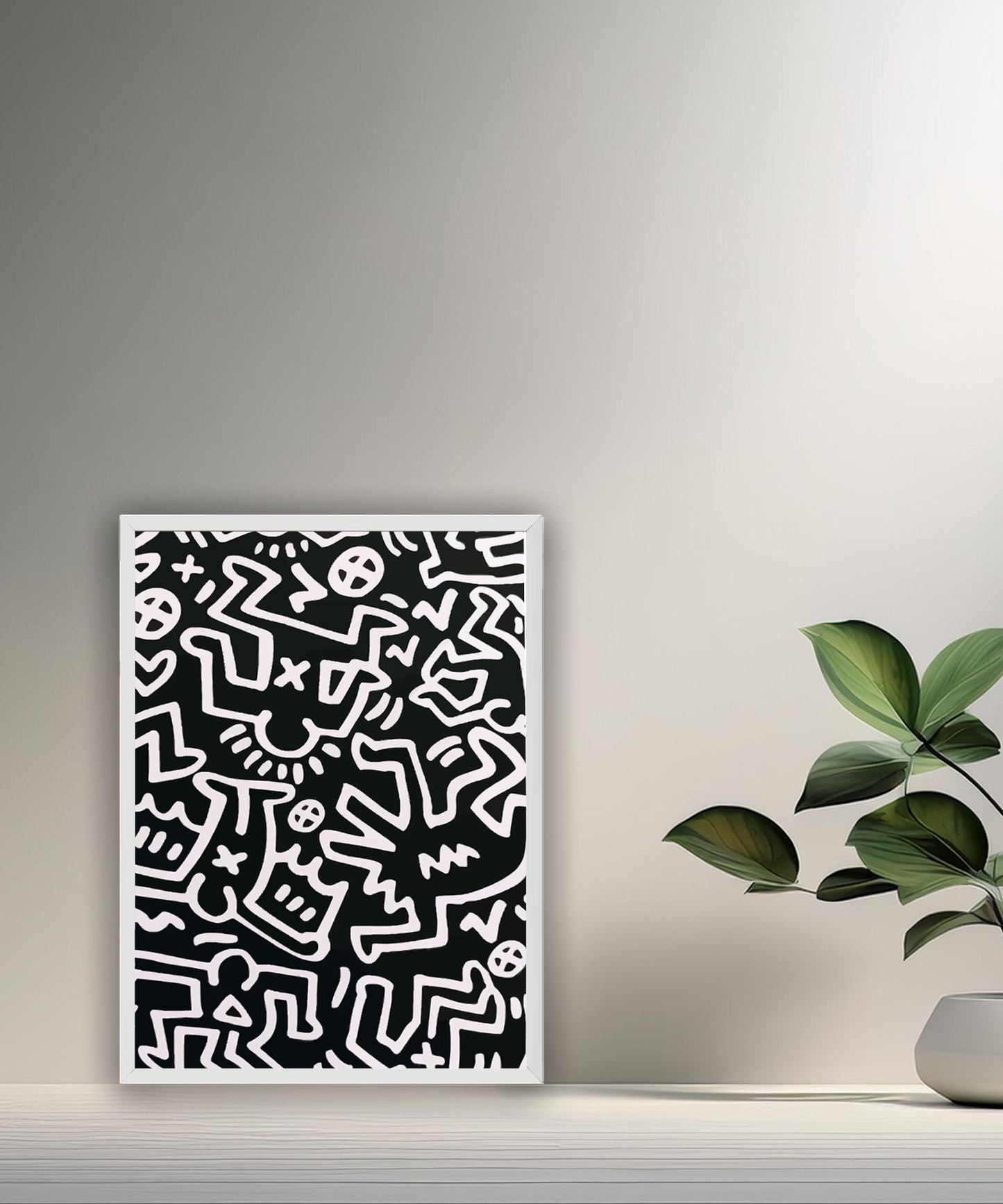 Cadre photo Keith Haring