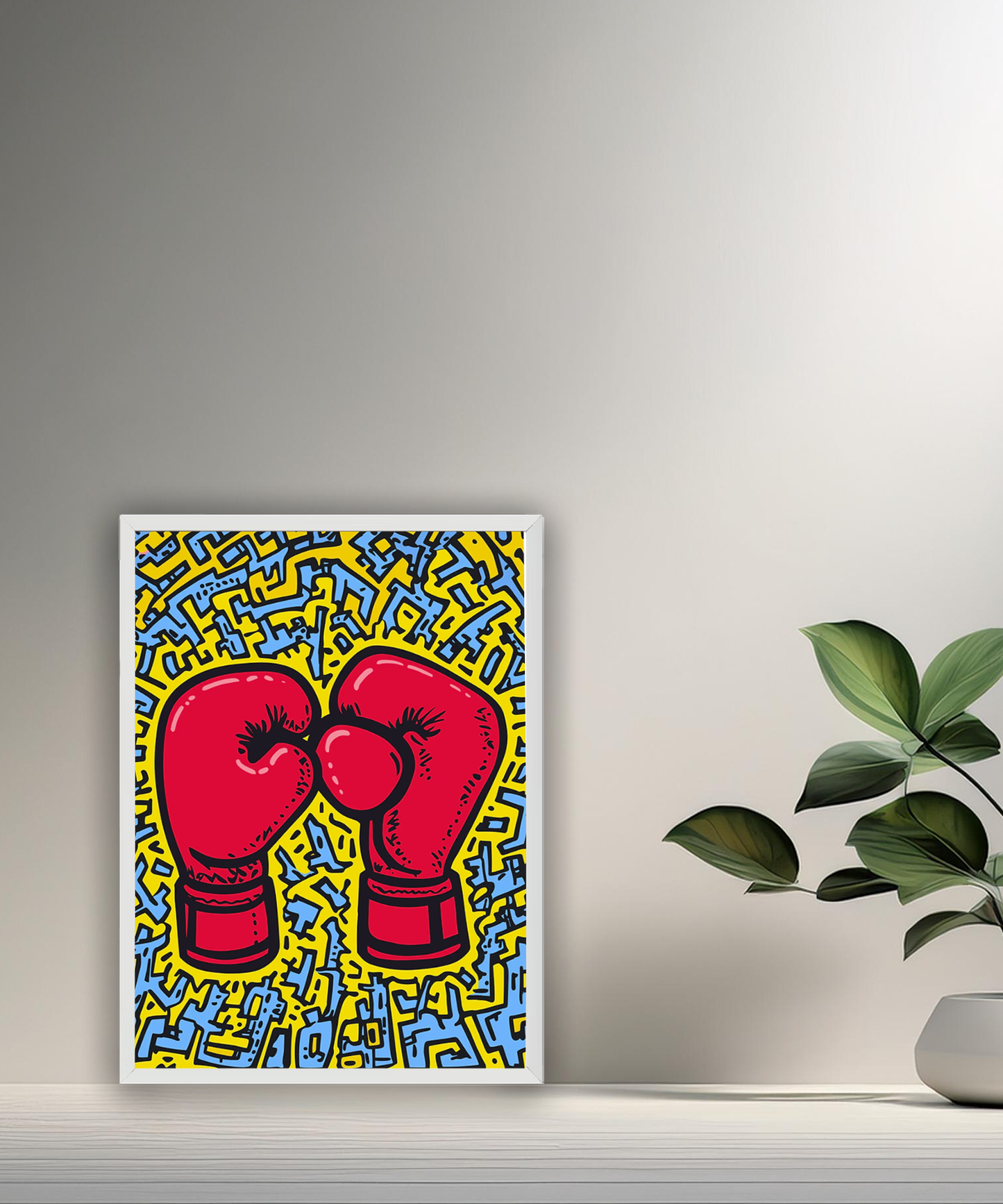 Cadre photo Keith Haring Boxing