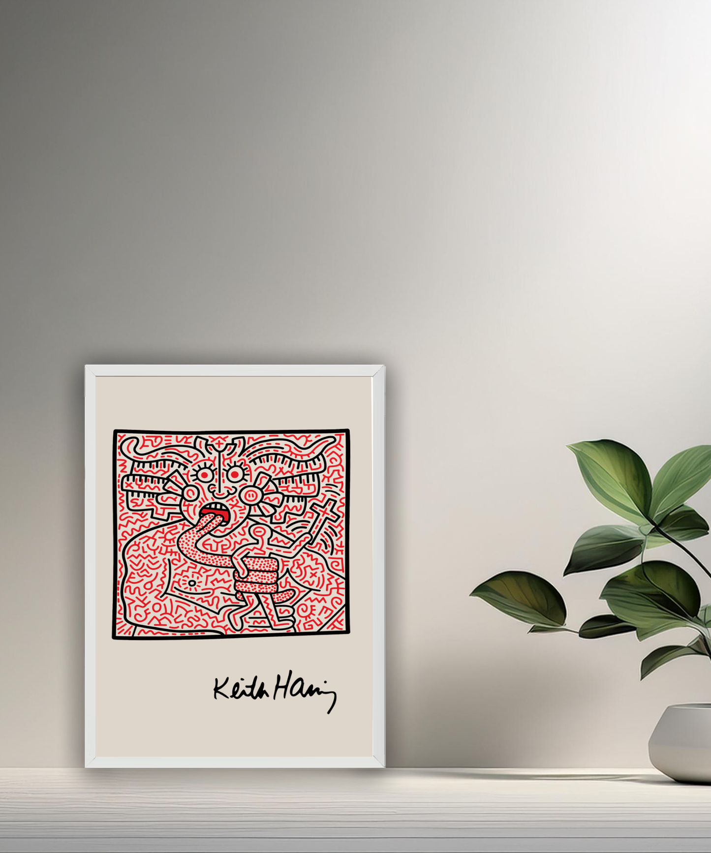 Cadre photo Keith Haring