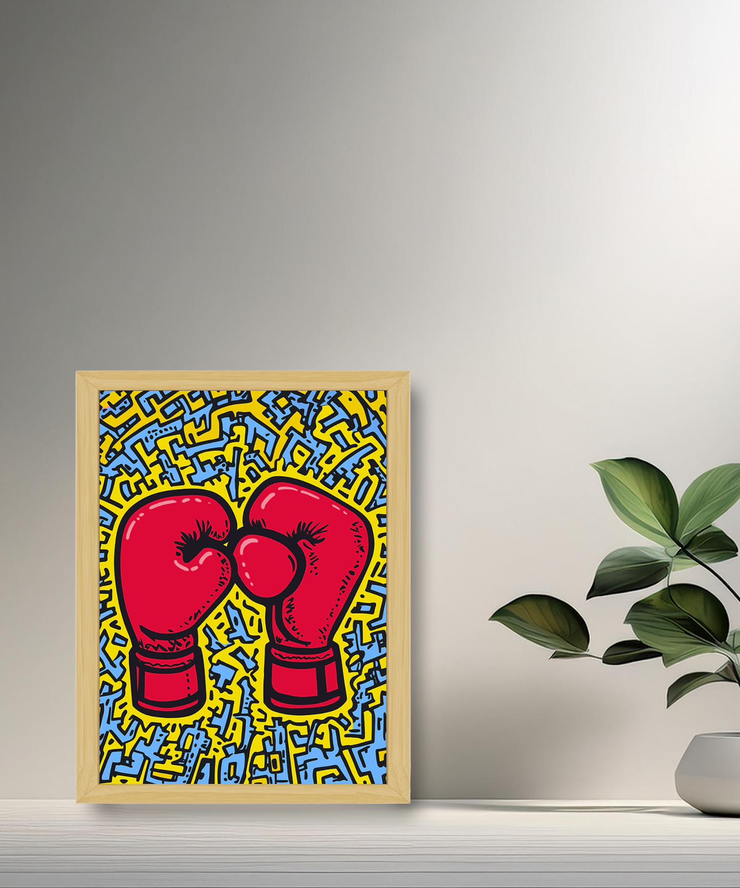Cadre photo Keith Haring Boxing
