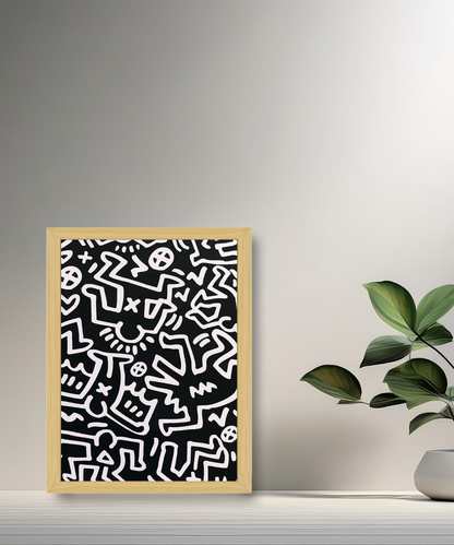 Cadre photo Keith Haring