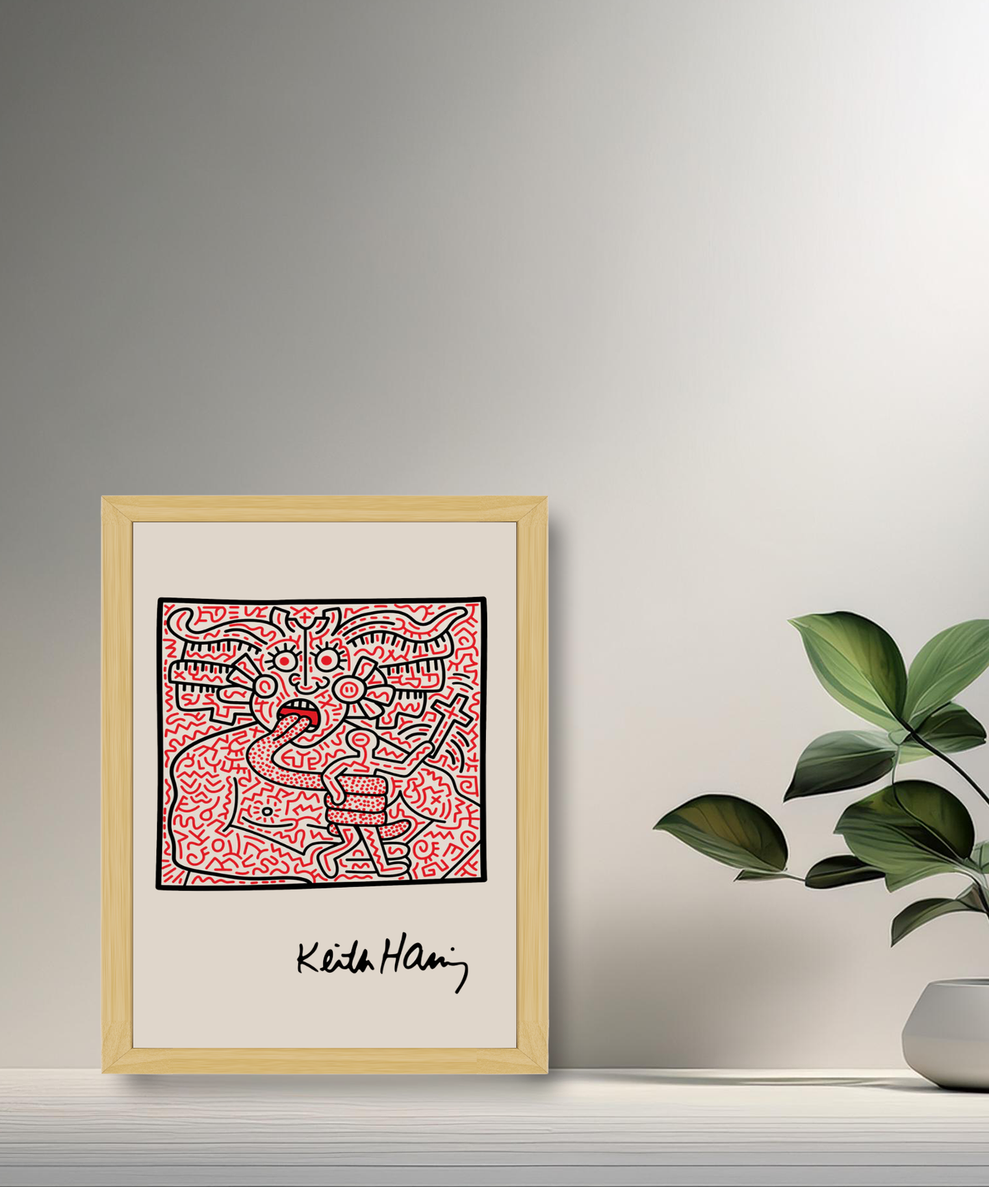 Cadre photo Keith Haring