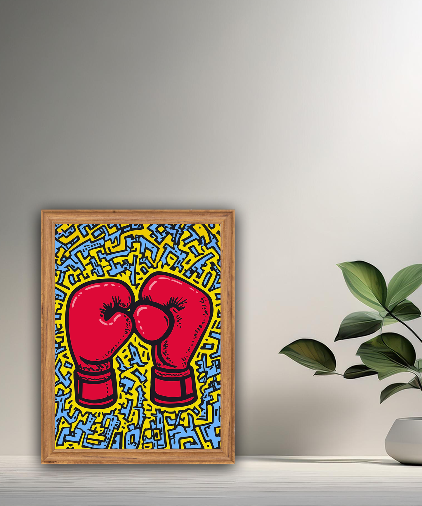Cadre photo Keith Haring Boxing