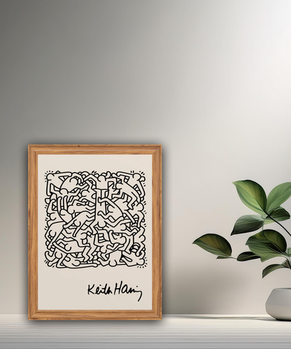 Cadre photo Keith Haring