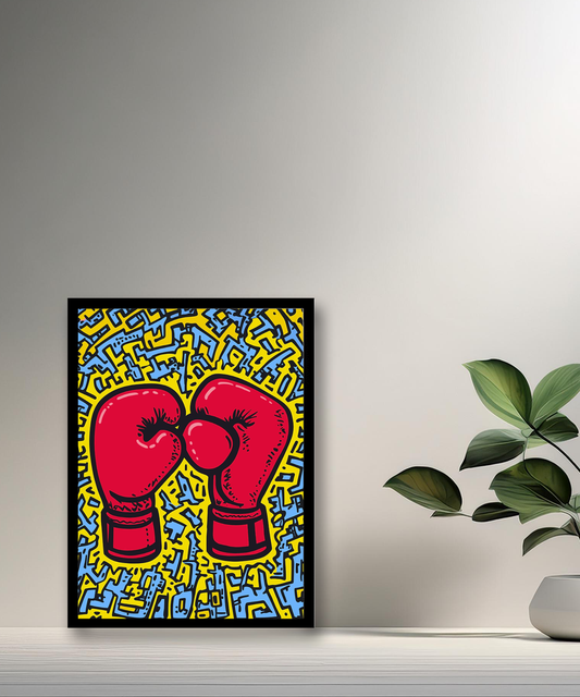 Cadre photo Keith Haring Boxing
