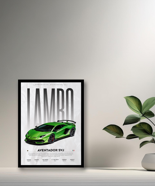 Cadre photo Lamborghini Aventador SVJ