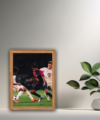 Cadre photo de Lamine Yamal vs Bayern Munich