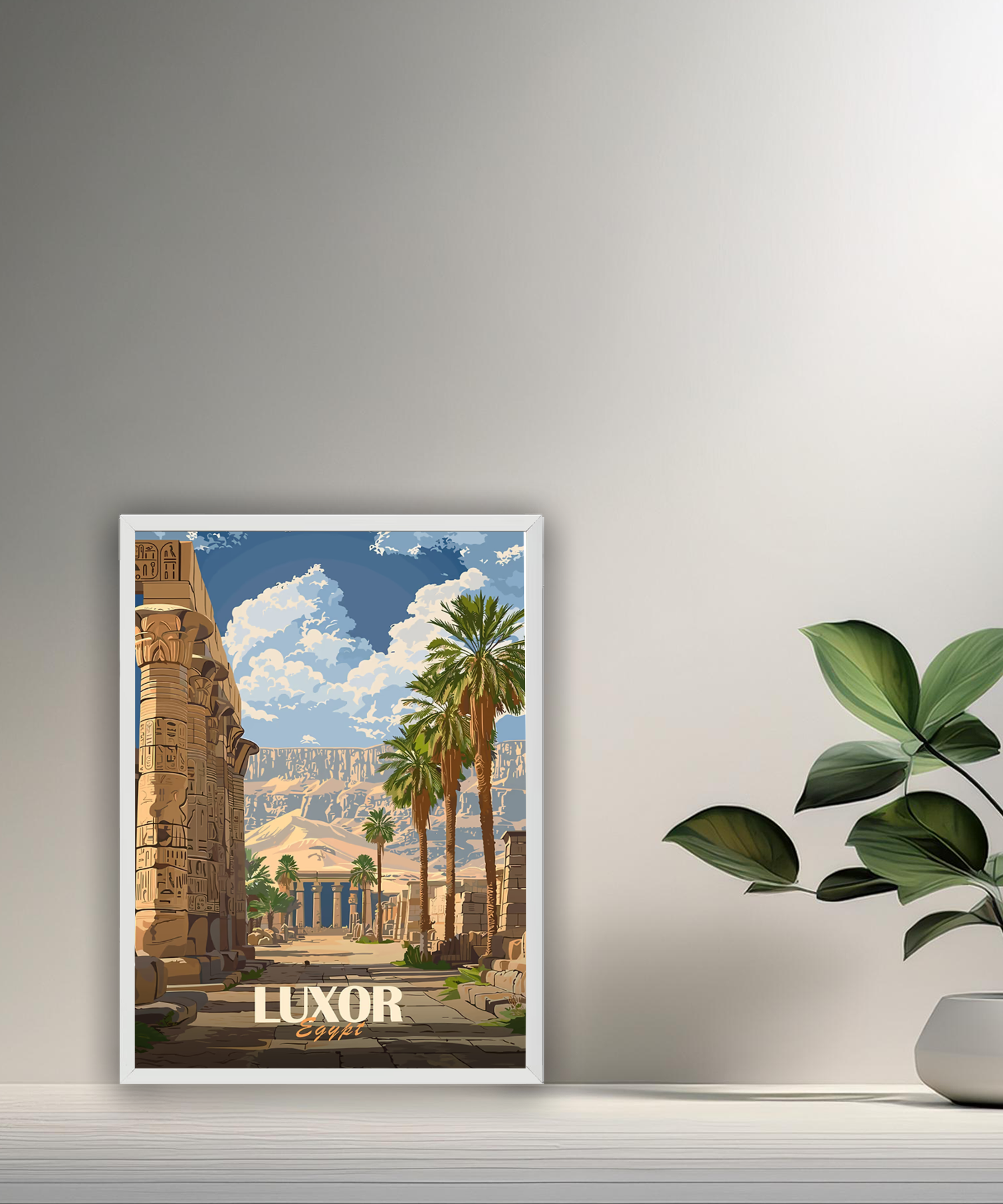 Cadre photo Luxor Egypt