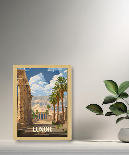 Cadre photo Luxor Egypt