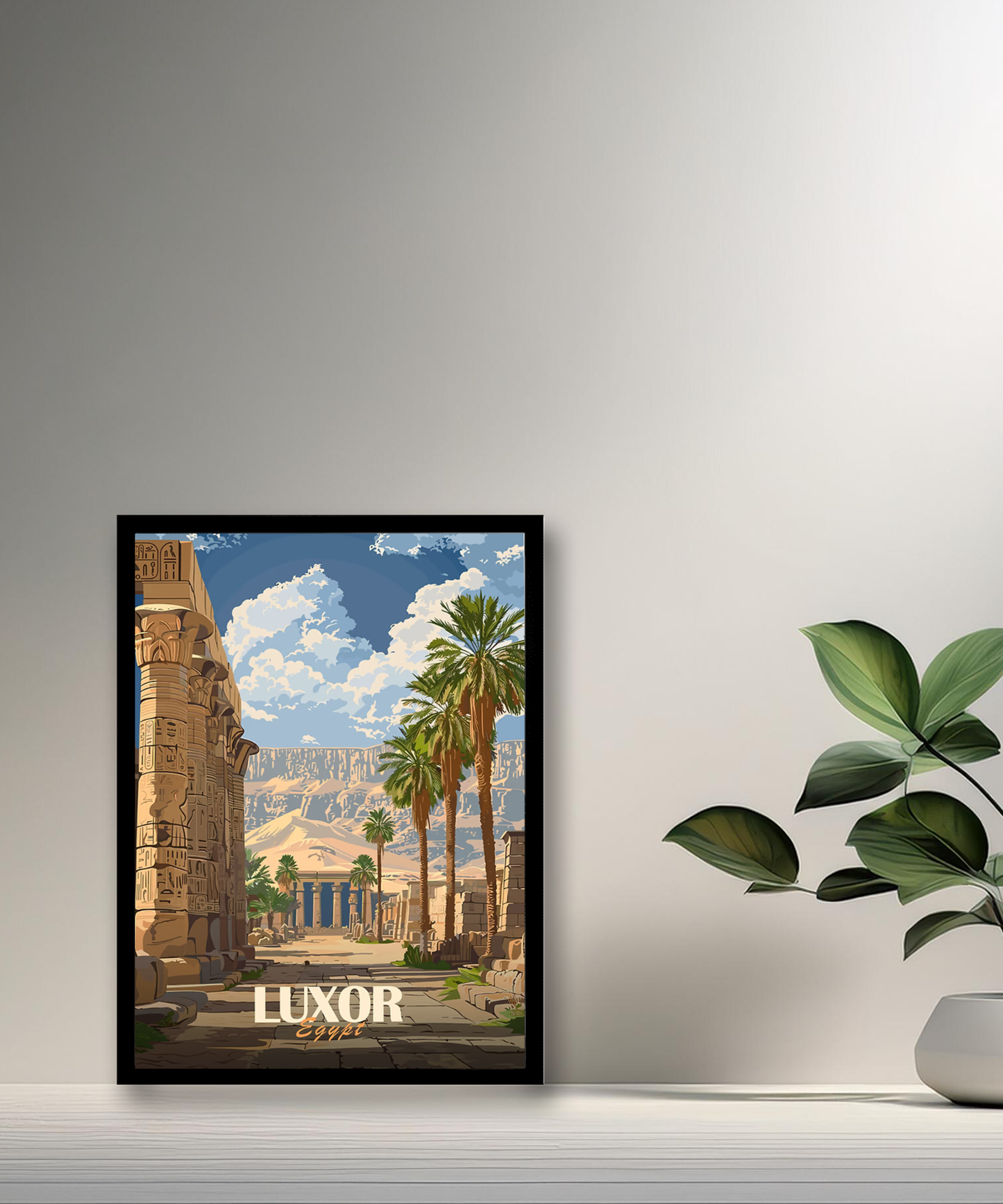 Cadre photo Luxor Egypt