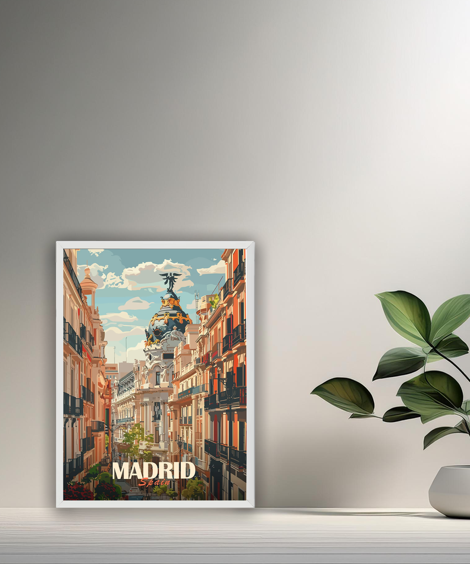 Cadre photo Madrid Spain