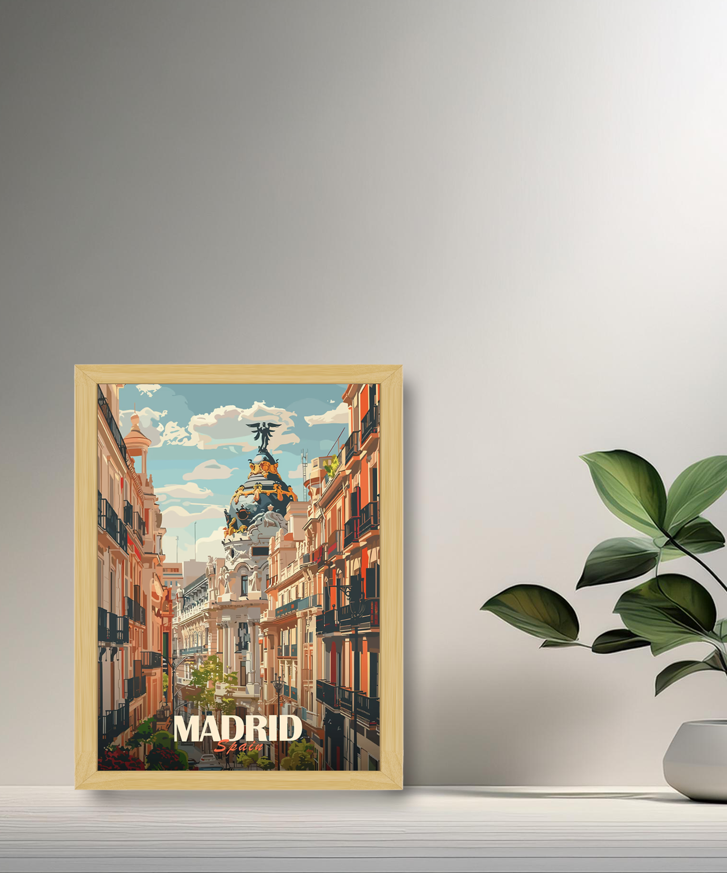 Cadre photo Madrid Spain