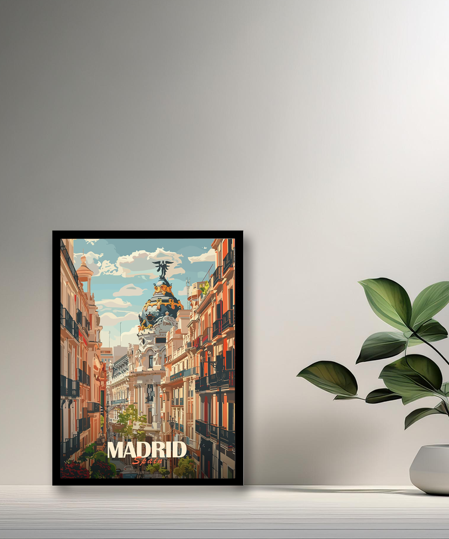Cadre photo Madrid Spain