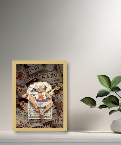 Cadre photo Luffy One Piece Gear