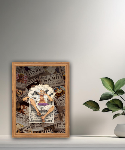Cadre photo Luffy One Piece Gear
