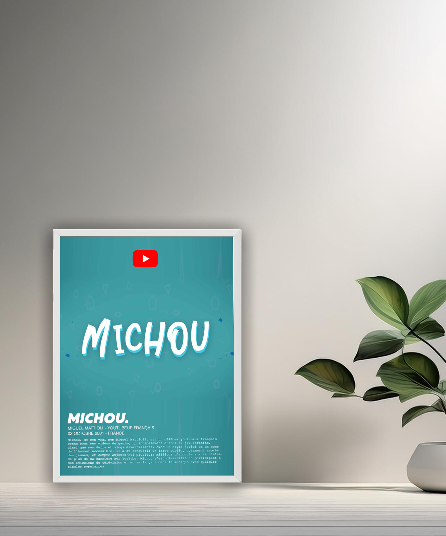 Cadre photo Michou