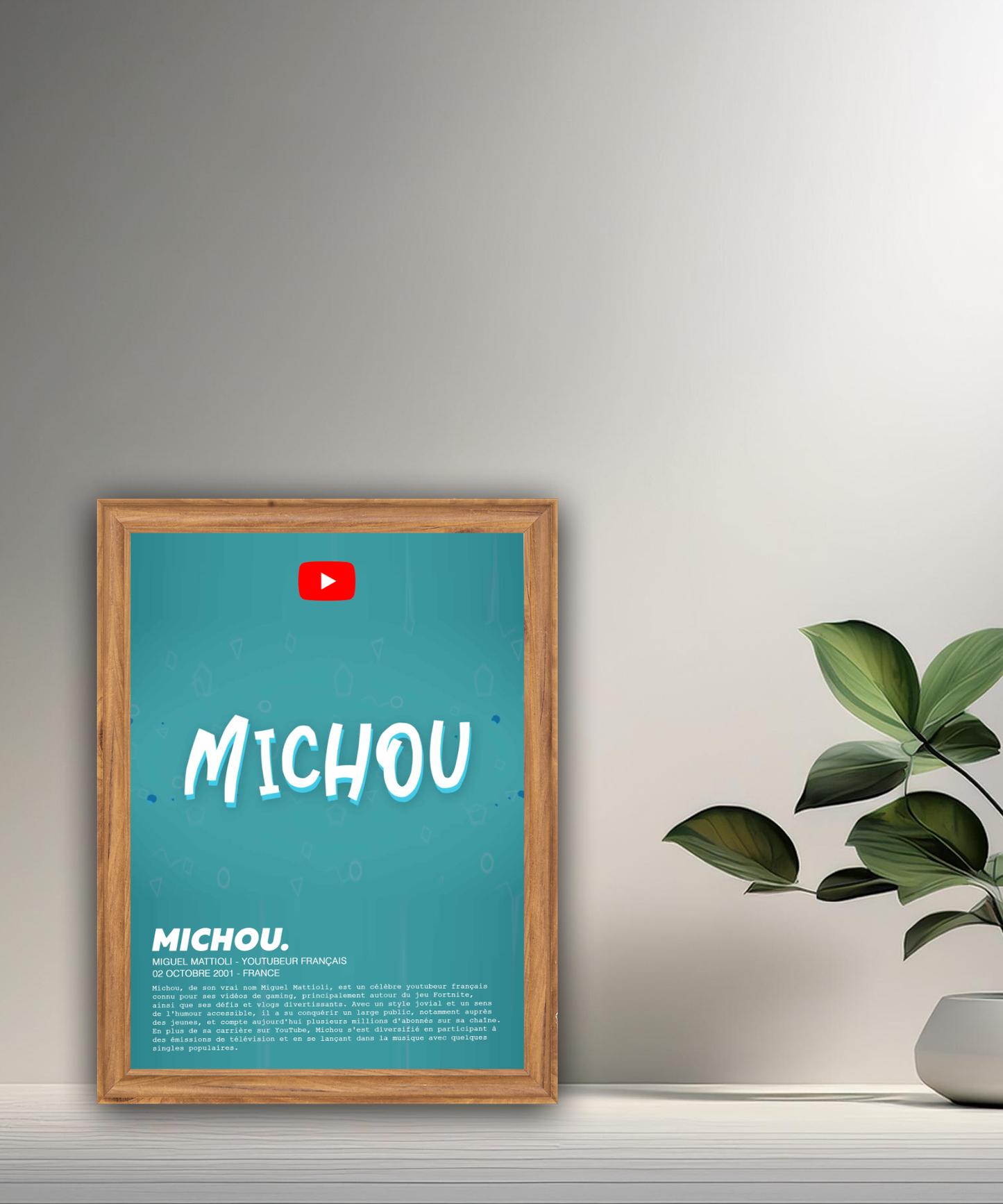 Cadre photo Michou