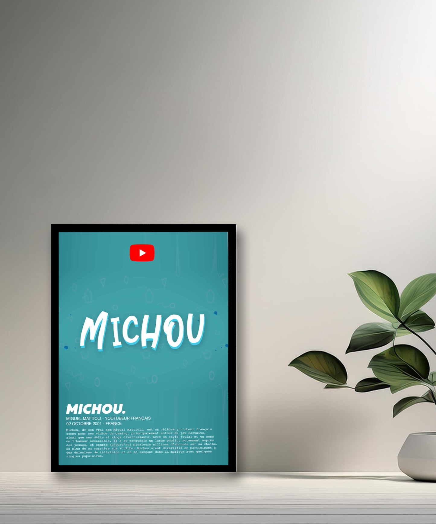 Cadre photo Michou
