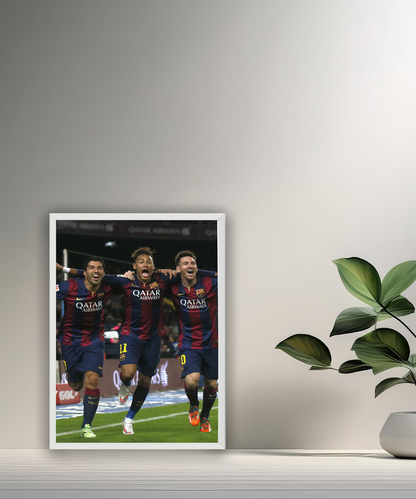 Cadre photo Messi, Suarez, Neymar (MSN)
