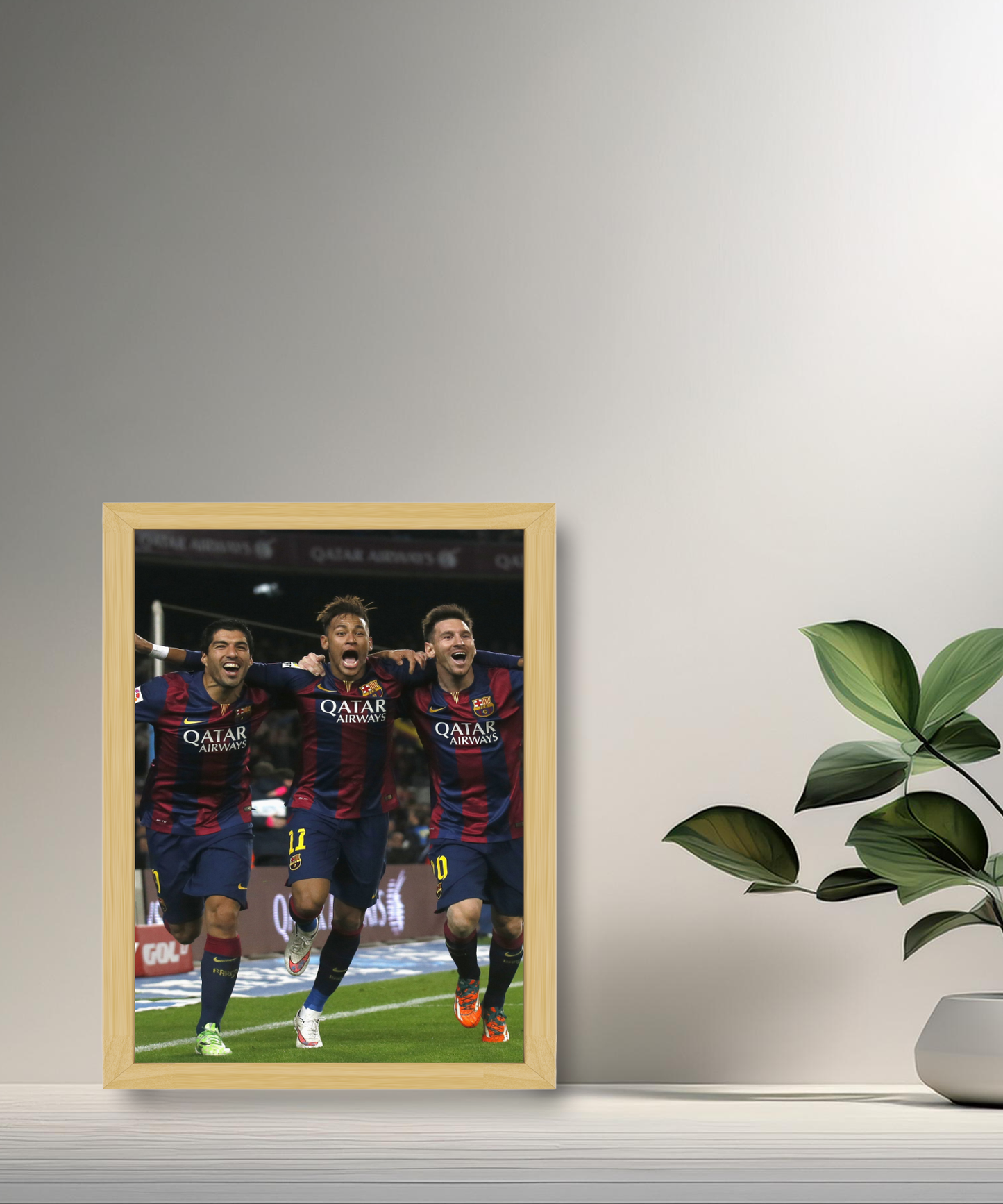 Cadre photo Messi, Suarez, Neymar (MSN)