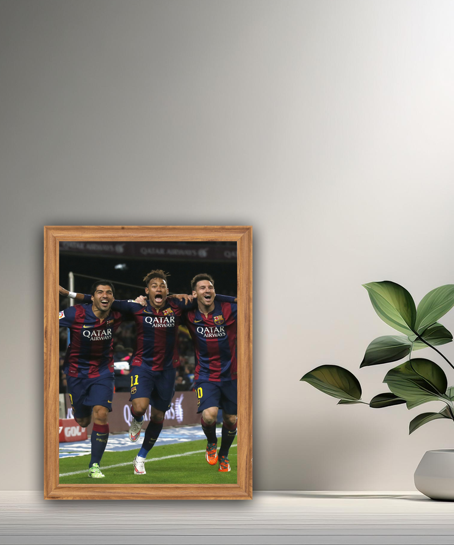 Cadre photo Messi, Suarez, Neymar (MSN)