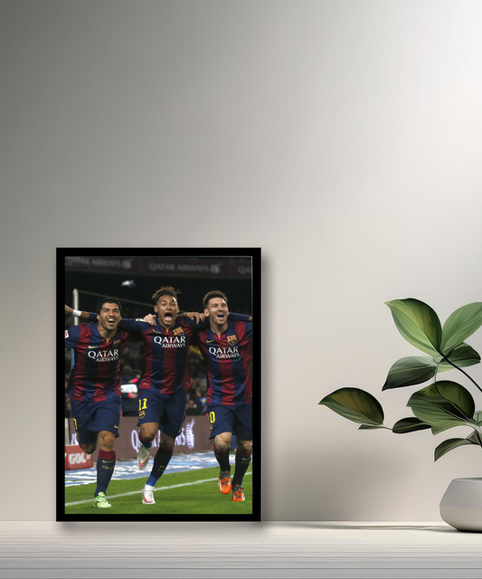 Cadre photo Messi, Suarez, Neymar (MSN)