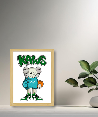 Cadre photo Kaws basketball