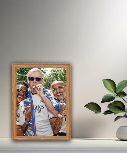 Cadre photo Carlo Ancelotti Real Madrid