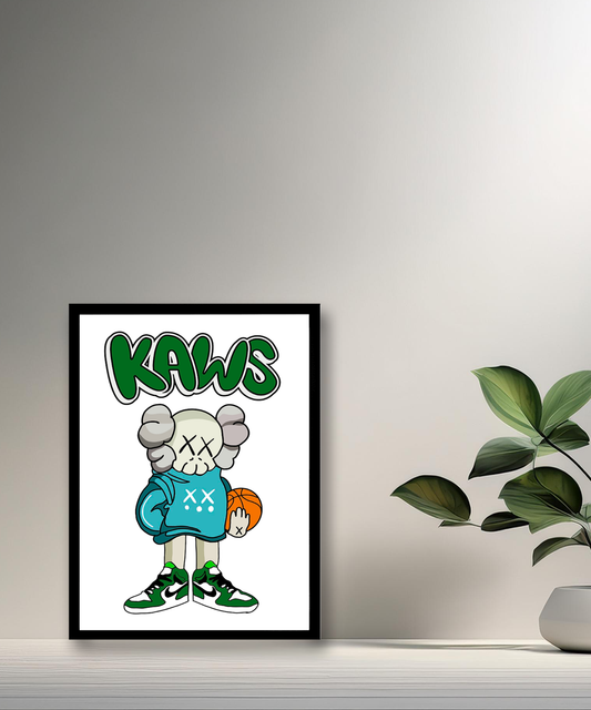 Cadre photo Kaws basketball