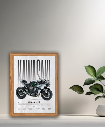 Cadre photo Kawasaki Ninja H2R
