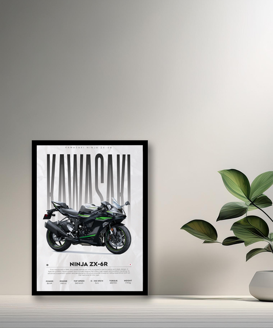 Cadre photo Kawasaki Ninja ZX-6R