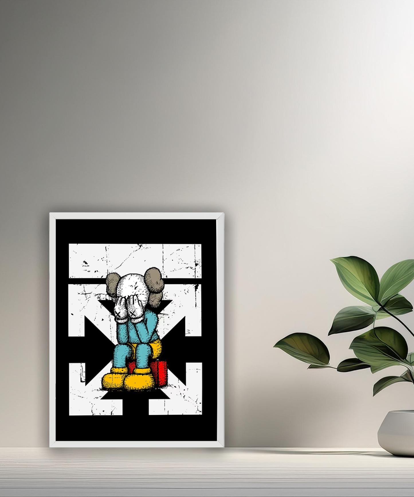 Cadre photo Off-White x Kaws