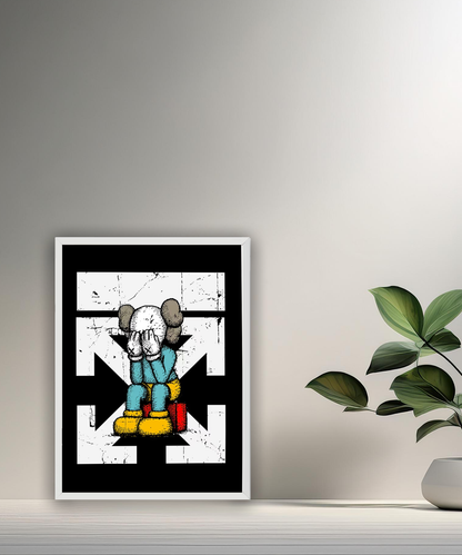 Cadre photo Off-White x Kaws