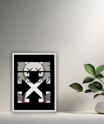 Cadre photo Off-White x Kaws