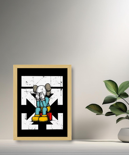 Cadre photo Off-White x Kaws