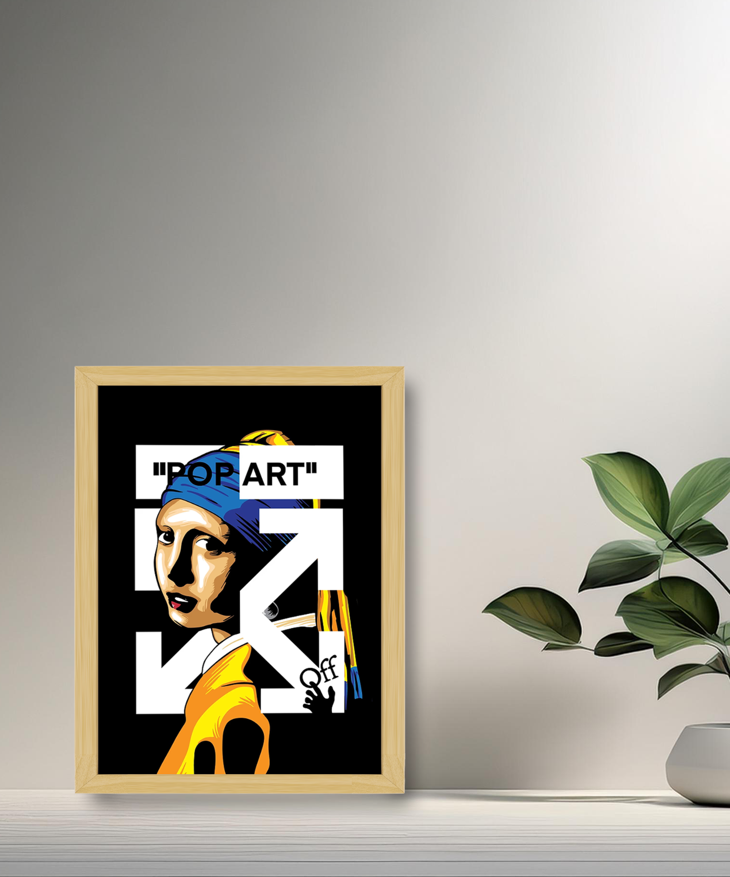 Cadre photo Off-White "Pop-Art"