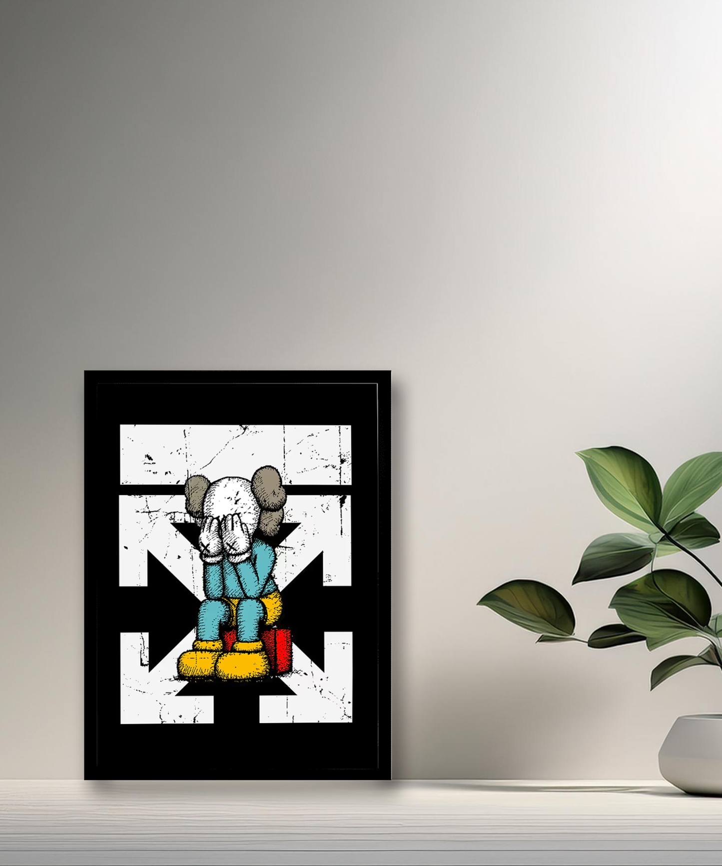 Cadre photo Off-White x Kaws
