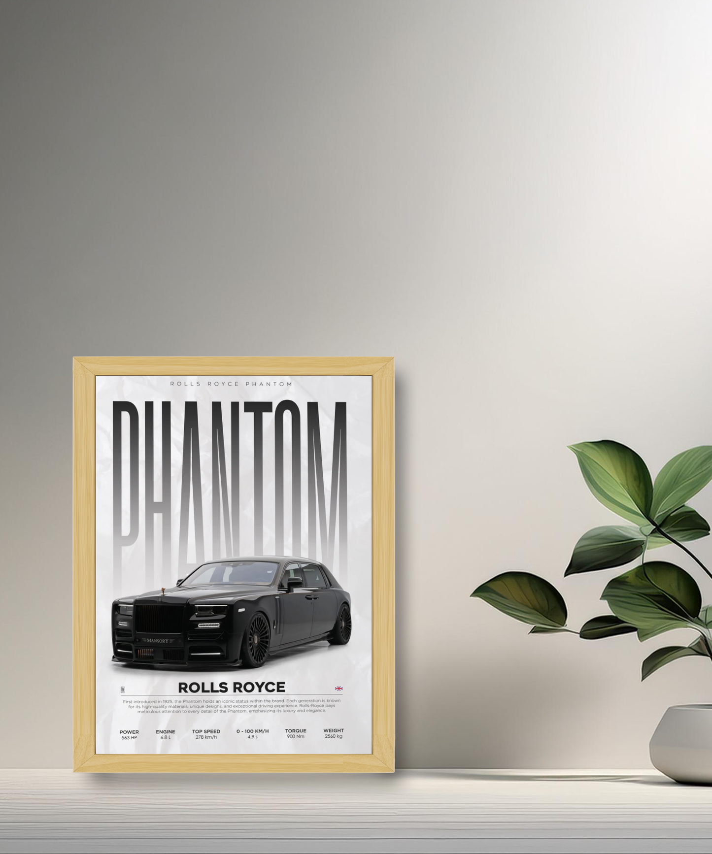 Cadre photo Rolls Royce Phantom