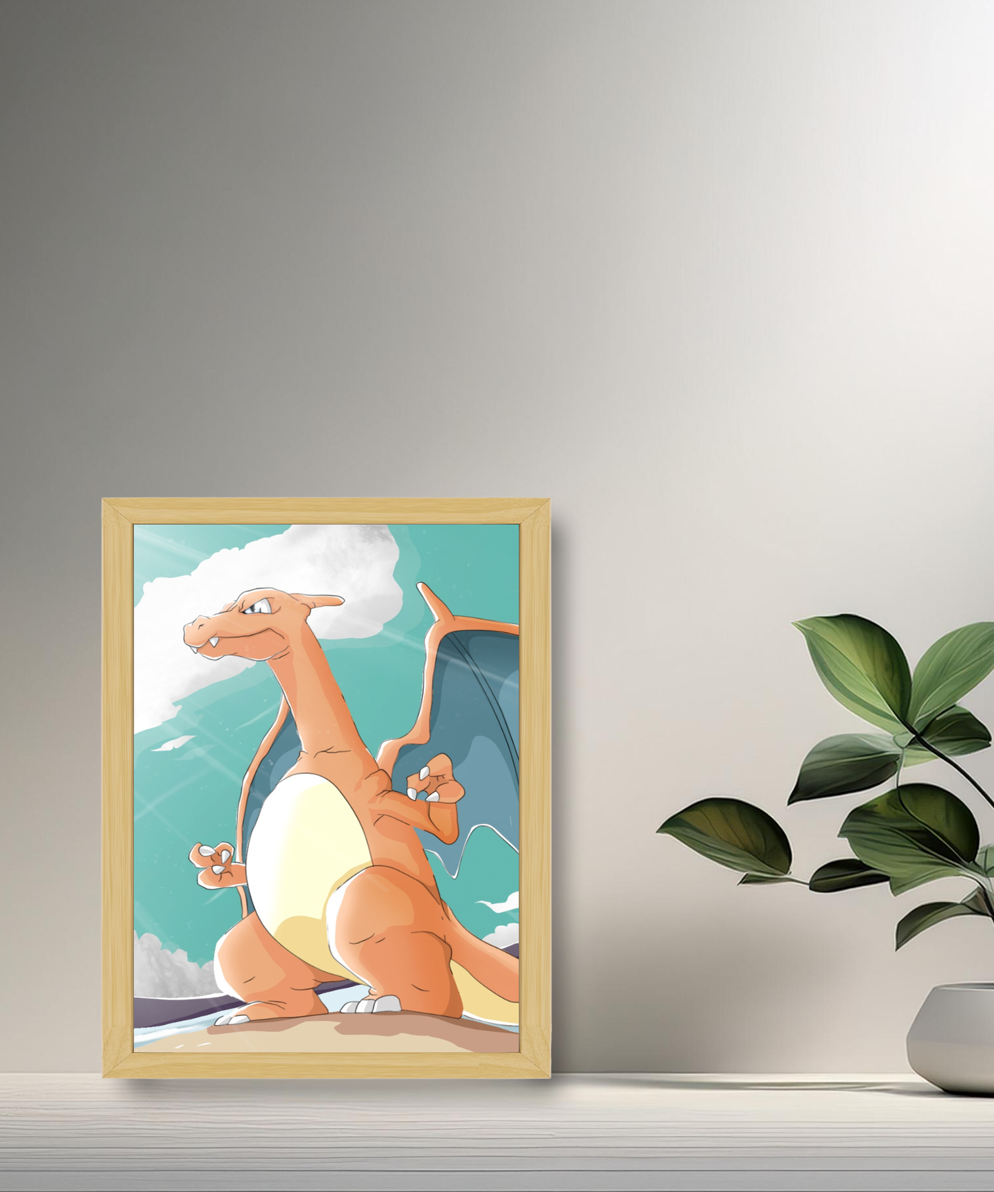 Cadre photo de Dracaufeu Pokémon