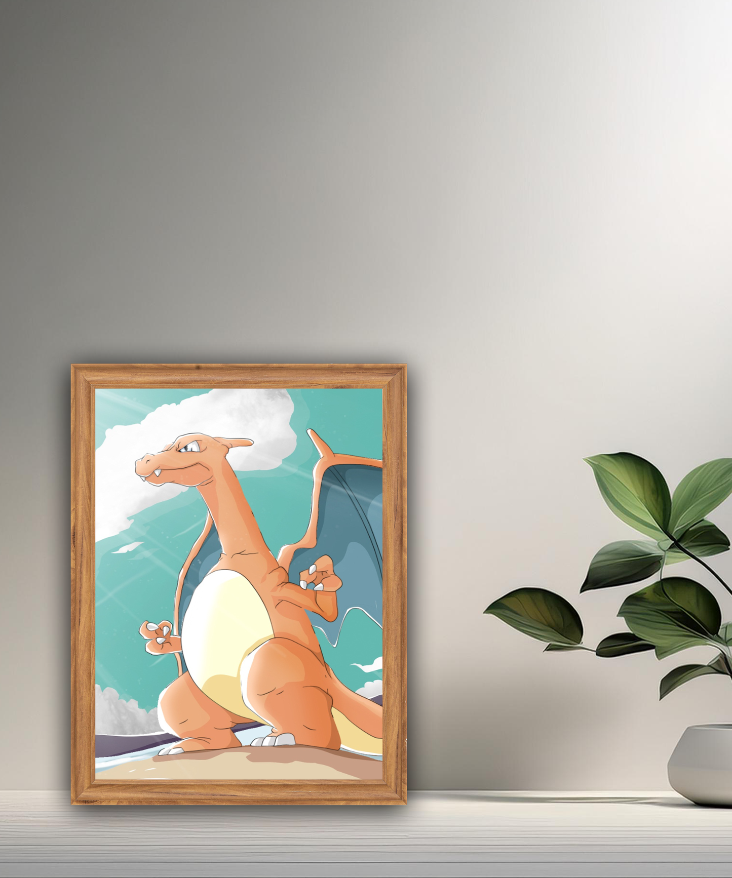 Cadre photo de Dracaufeu Pokémon